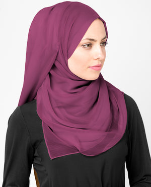 Boysen Berry Chiffon Hijab