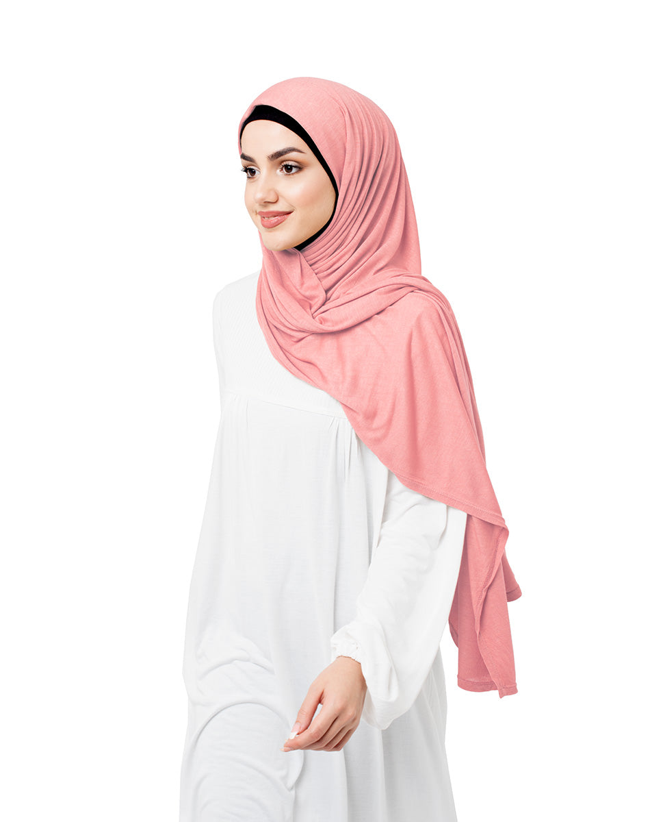 Peach Bud Jersey Hijab