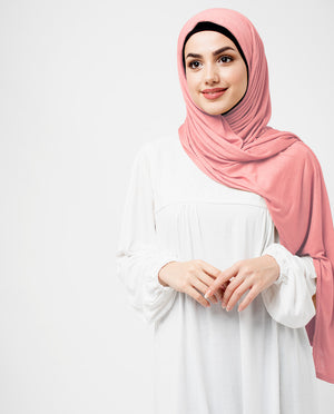 Peach Bud Jersey Hijab