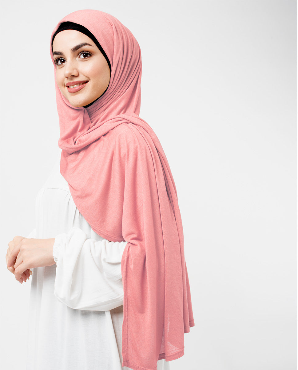 Peach Bud Jersey Hijab
