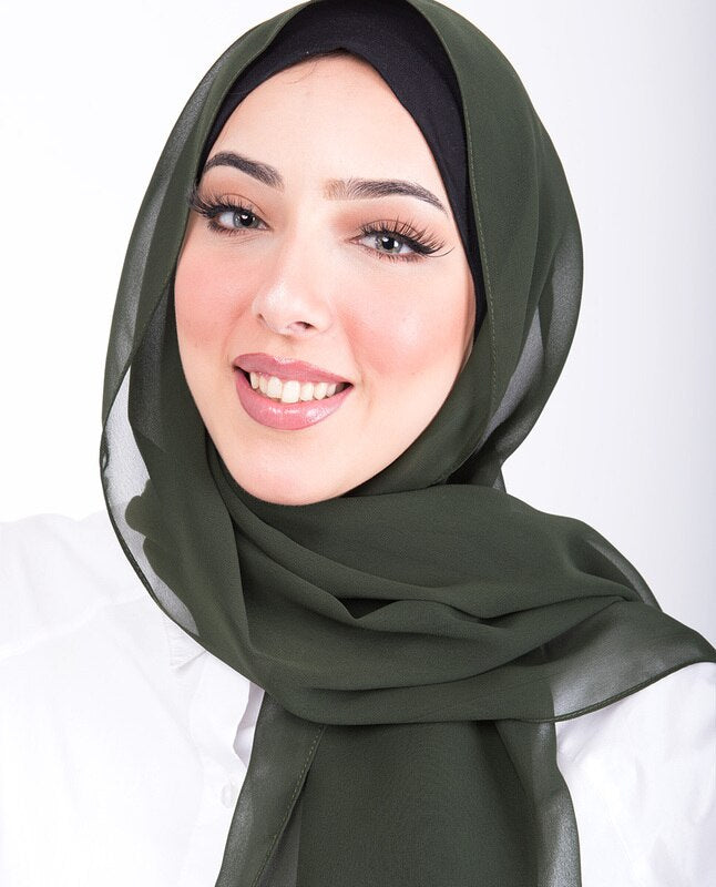Pineneedle Georgette Scarf Hijab