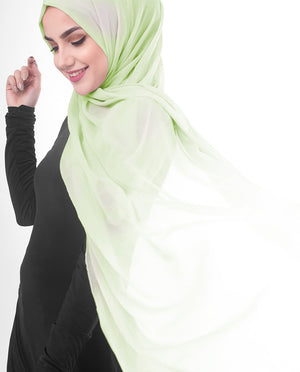 Shadow Lime Chiffon Hijab