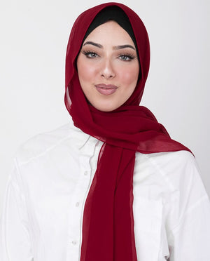 Chilli Pepper Georgette Scarf Hijab