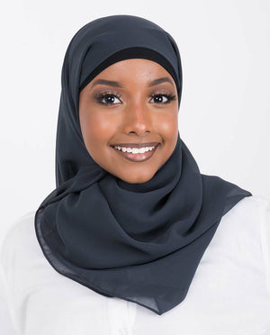 Total Eclipse Georgette Scarf Hijab