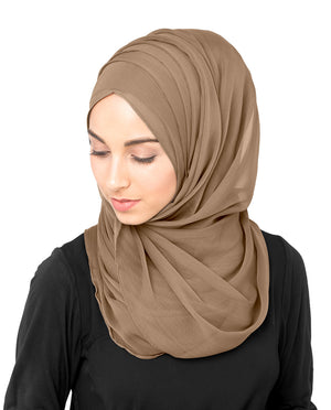 Latte Chiffon Hijab