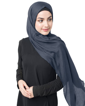 Amaranth Cotton Voile Scarf Hijab