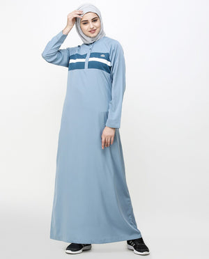 Citadel Blue Stripe & Orion Jilbab Abaya
