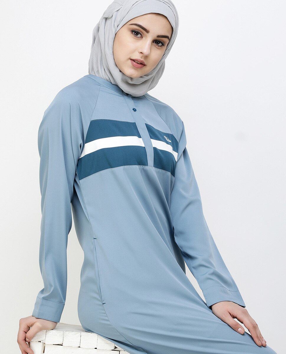 Citadel Blue Stripe & Orion Jilbab Abaya