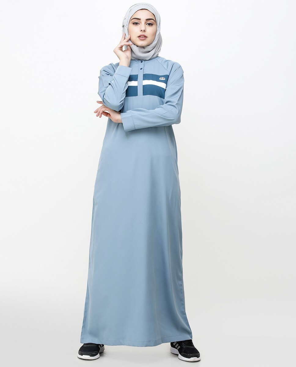 Citadel Blue Stripe & Orion Jilbab Abaya