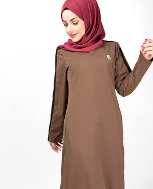 Double Trim Aztec Jilbab Abaya