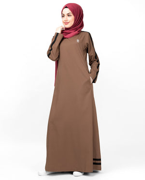 Double Trim Aztec Jilbab Abaya