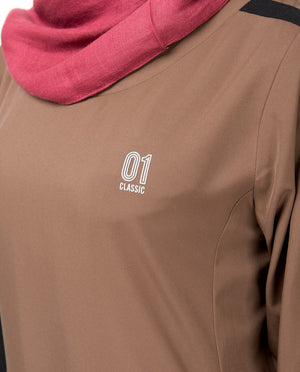 Double Trim Aztec Jilbab Abaya