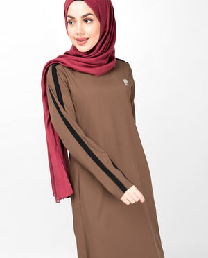 Double Trim Aztec Jilbab Abaya