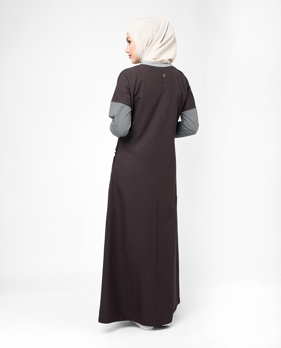 Drop Shoulder Plum Jilbab Abaya