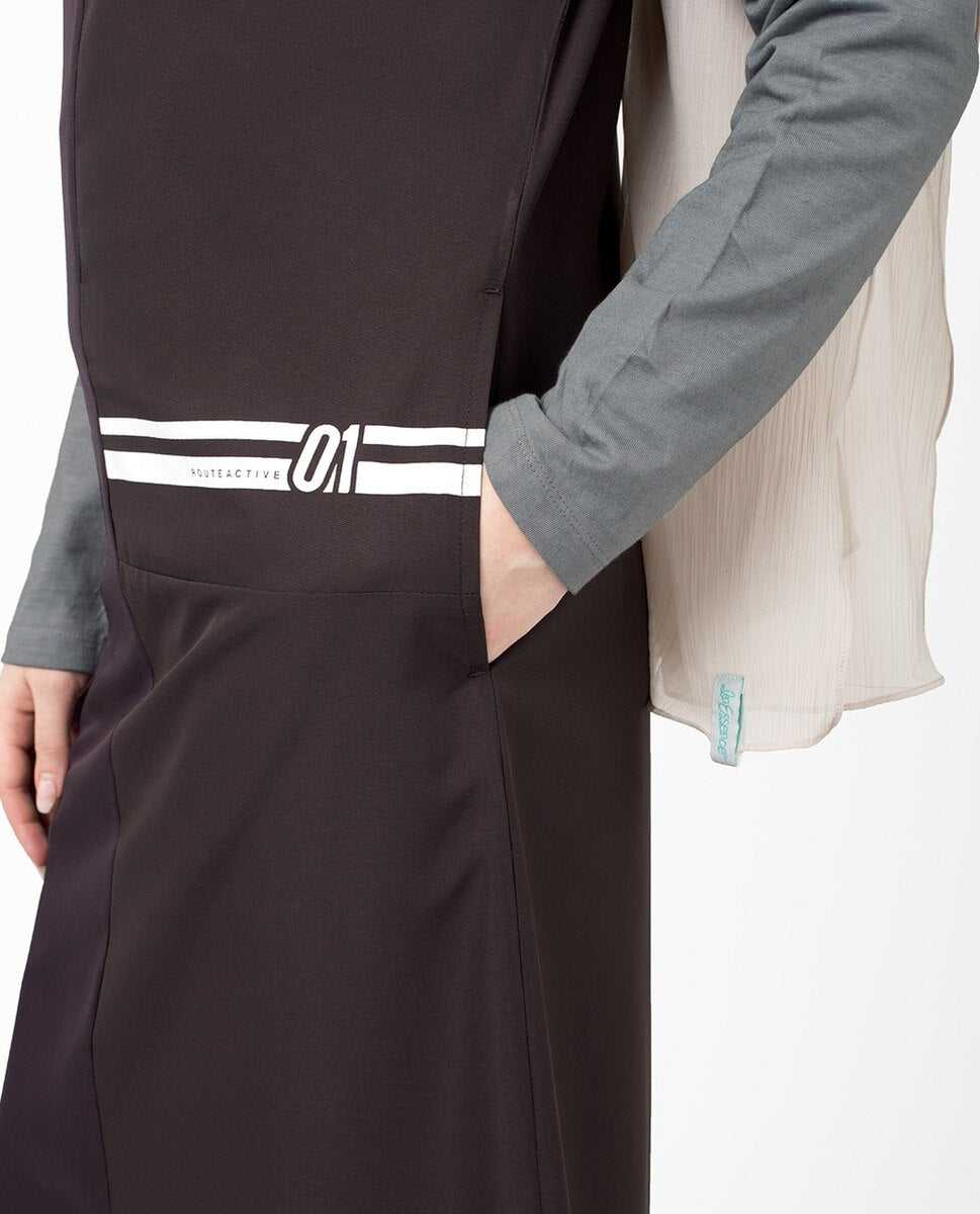 Drop Shoulder Plum Jilbab Abaya