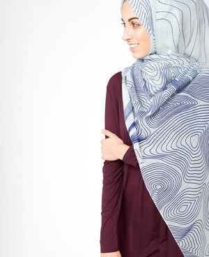 Gardenia Blue Hijab