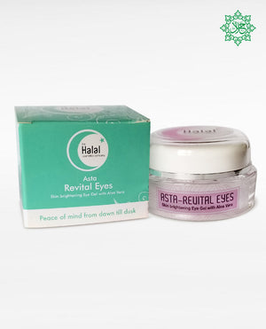 Halal Cosmetics Makeup Asta Revital Eyes Cream Box Packing front