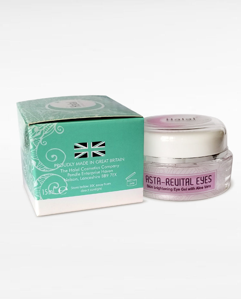 Halal Cosmetics Makeup Asta Revital Eyes Cream Box Packing front