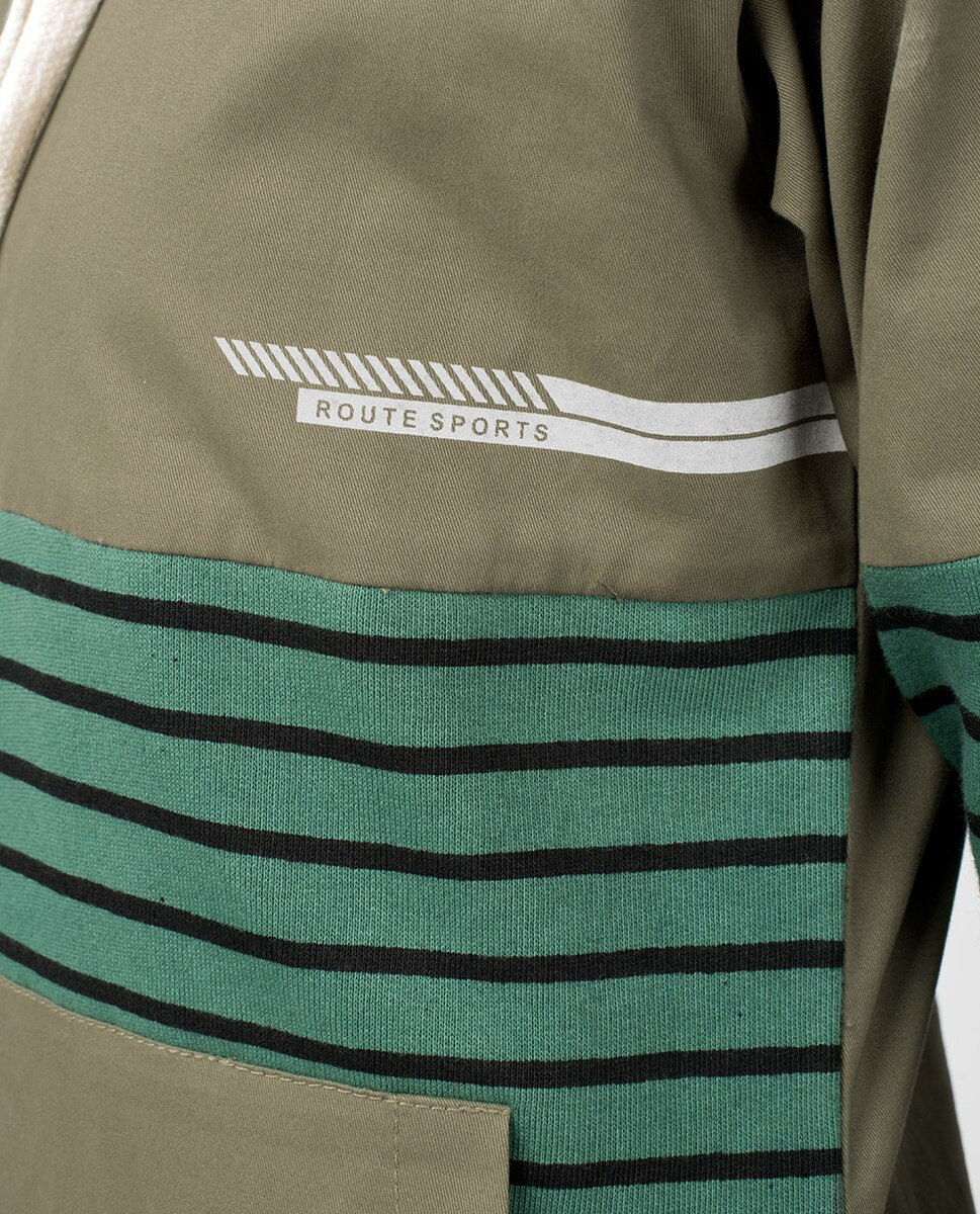 Khaki Casual Hooded Abaya Jilbab