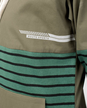 Khaki Casual Hooded Abaya Jilbab