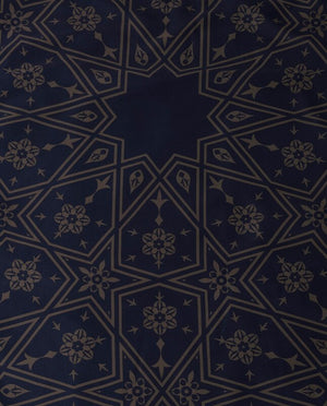 Midnight Arabesque Arch-shaped Prayer Mat Rug