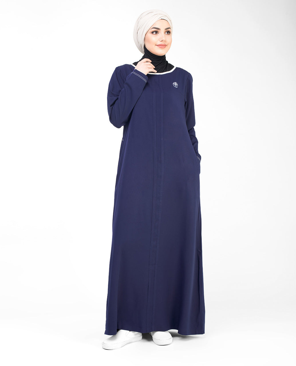 Navy Casual Abaya Jilbab