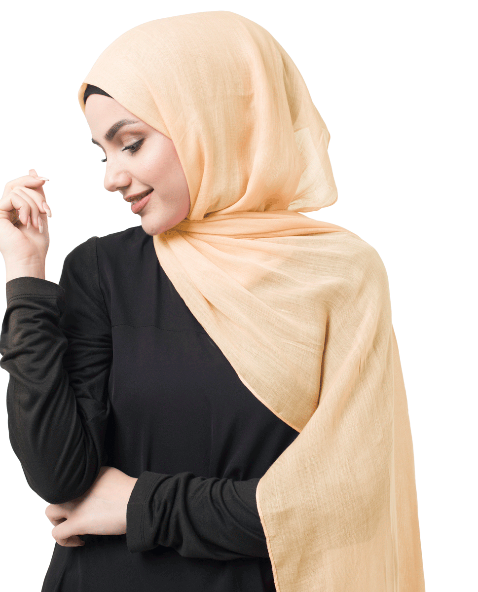 Golden Haze Cotton Voile Scarf Hijab