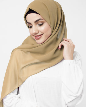 Golden Haze Georgette Scarf Hijab