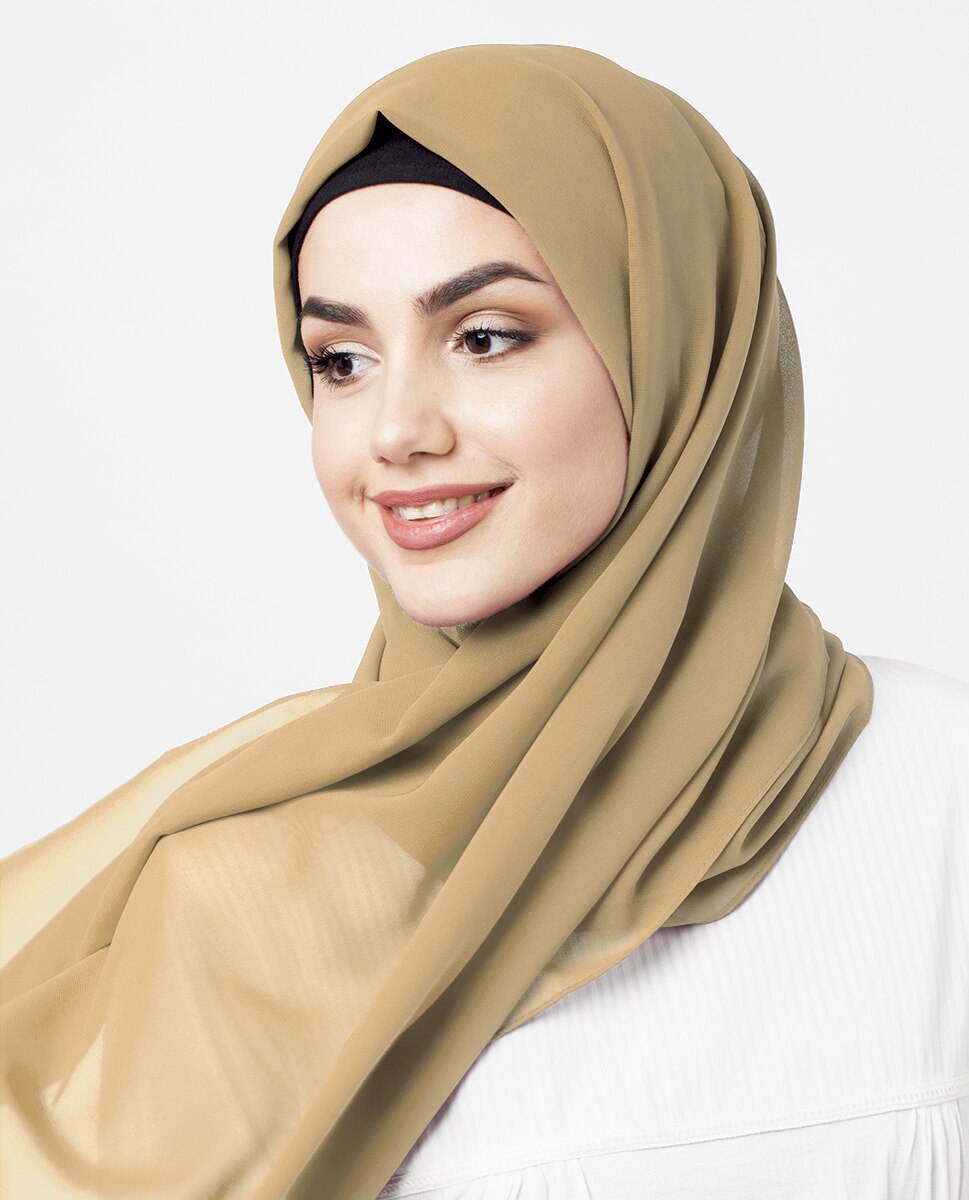 Golden Haze Georgette Scarf Hijab