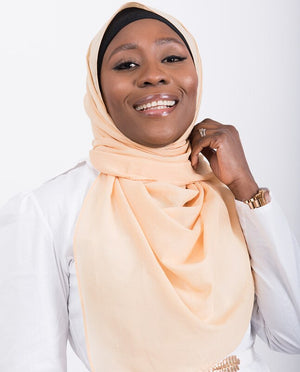 Golden Haze Cotton Voile Scarf Hijab