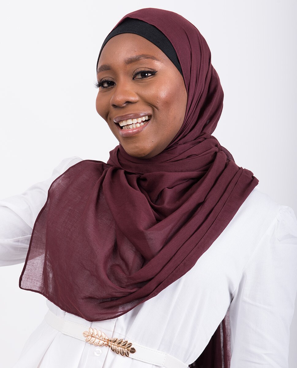 Rum Raisin Cotton Voile Scarf Hijab