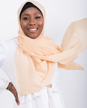 Golden Haze Cotton Voile Scarf Hijab