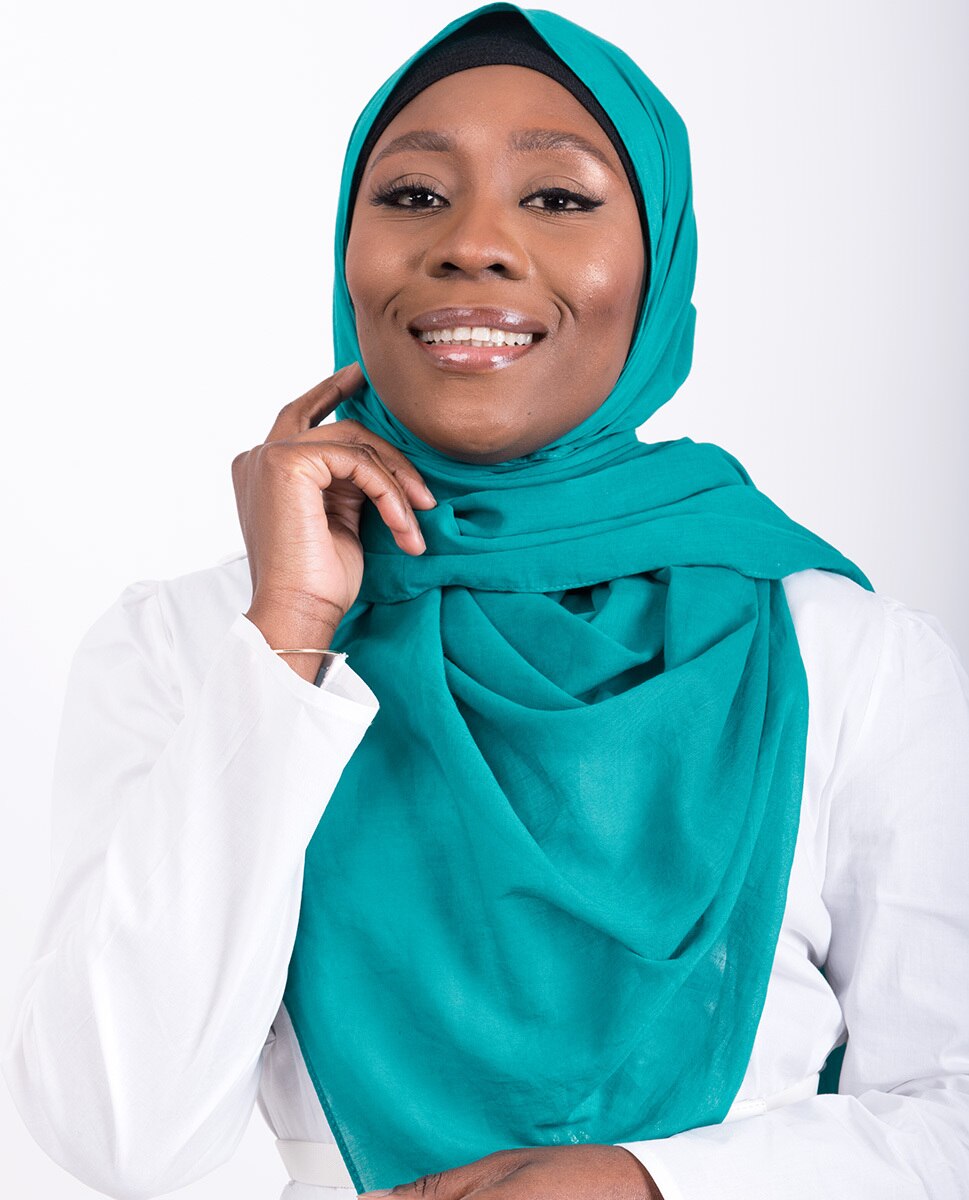 Columbia Alpine Green Cotton Voile Scarf Hijab