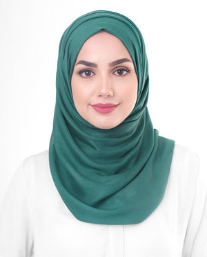 Alpine Green Viscose Woven Hijab Regular Alpine Green