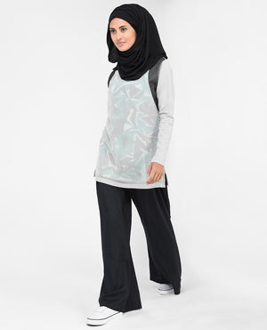 American Crepe and Jersey Top