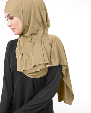 Apple Cinnamon Brown Viscose Jersey Hijab Medium Apple Cinnamon Brown