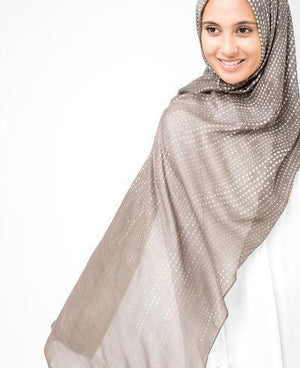 Ash White Hijab Regular Ash White