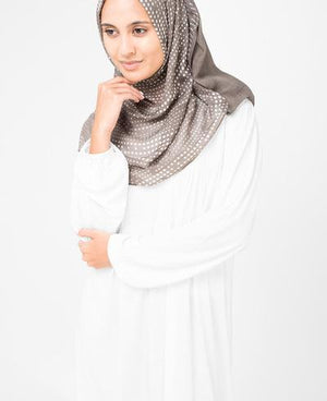 Ash White Hijab Regular Ash White