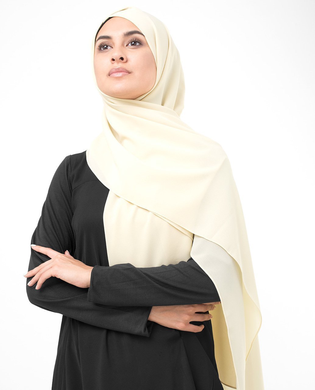 Biscotti Beige Poly Georgette Scarf Regular Biscotti Beige