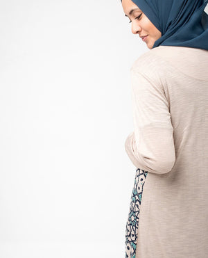 Blue Scatter Print Top Slim