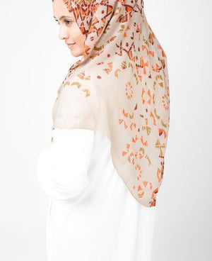 Bone Brown Hijab Regular Brown