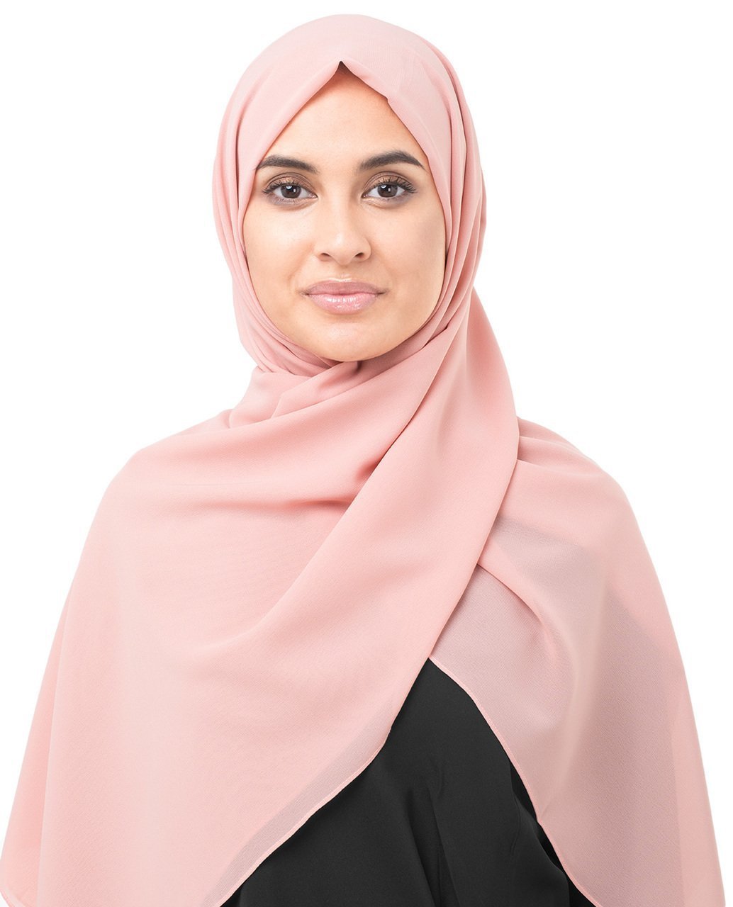 Bridal Rose Poly Georgette Hijab Regular Bridal Rose