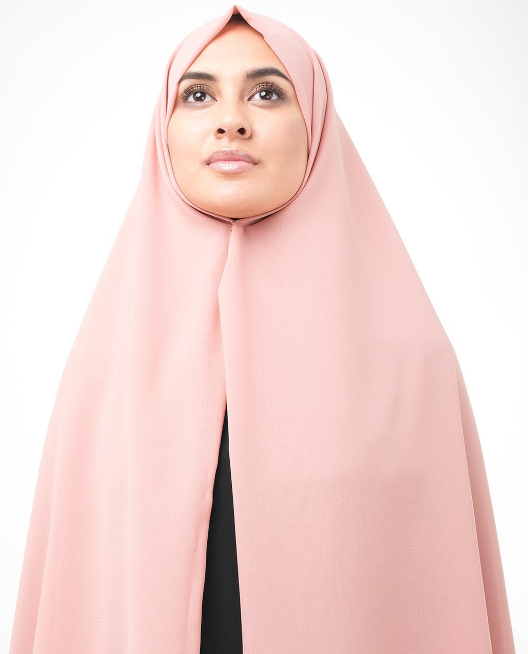 Bridal Rose Poly Georgette Hijab Regular Bridal Rose
