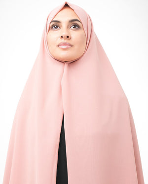 Bridal Rose Poly Georgette Hijab Regular Bridal Rose