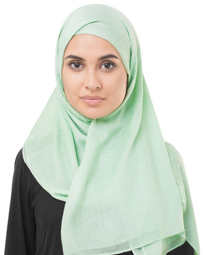 Cameo Green Viscose Woven Hijab Regular Cameo Green