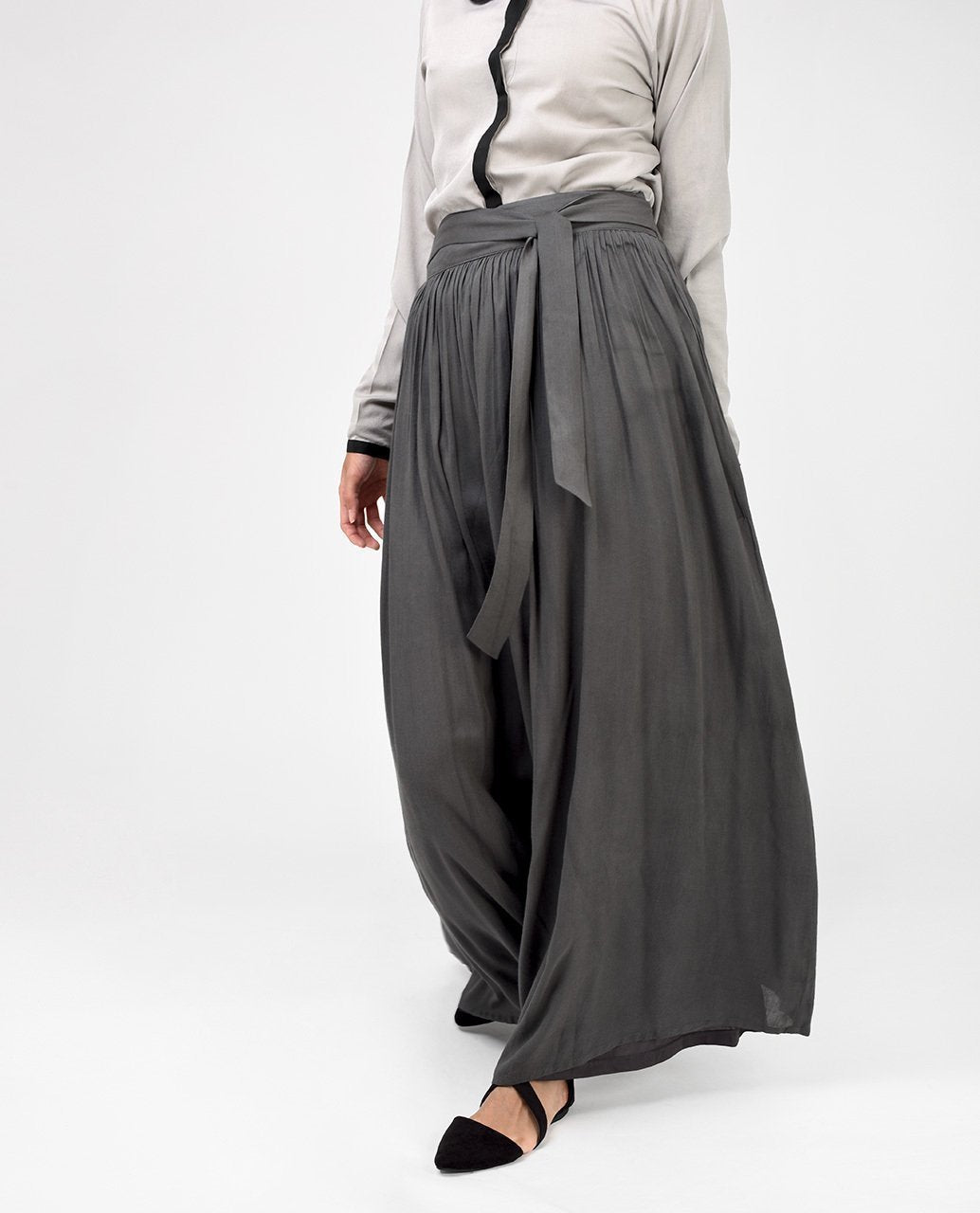 Charcoal Grey Skirt Slim (W28 L39) Charcoal Grey 