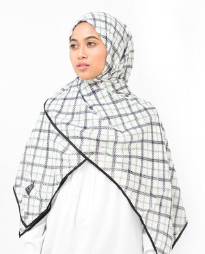 Check Motif Viscose Hijab Regular