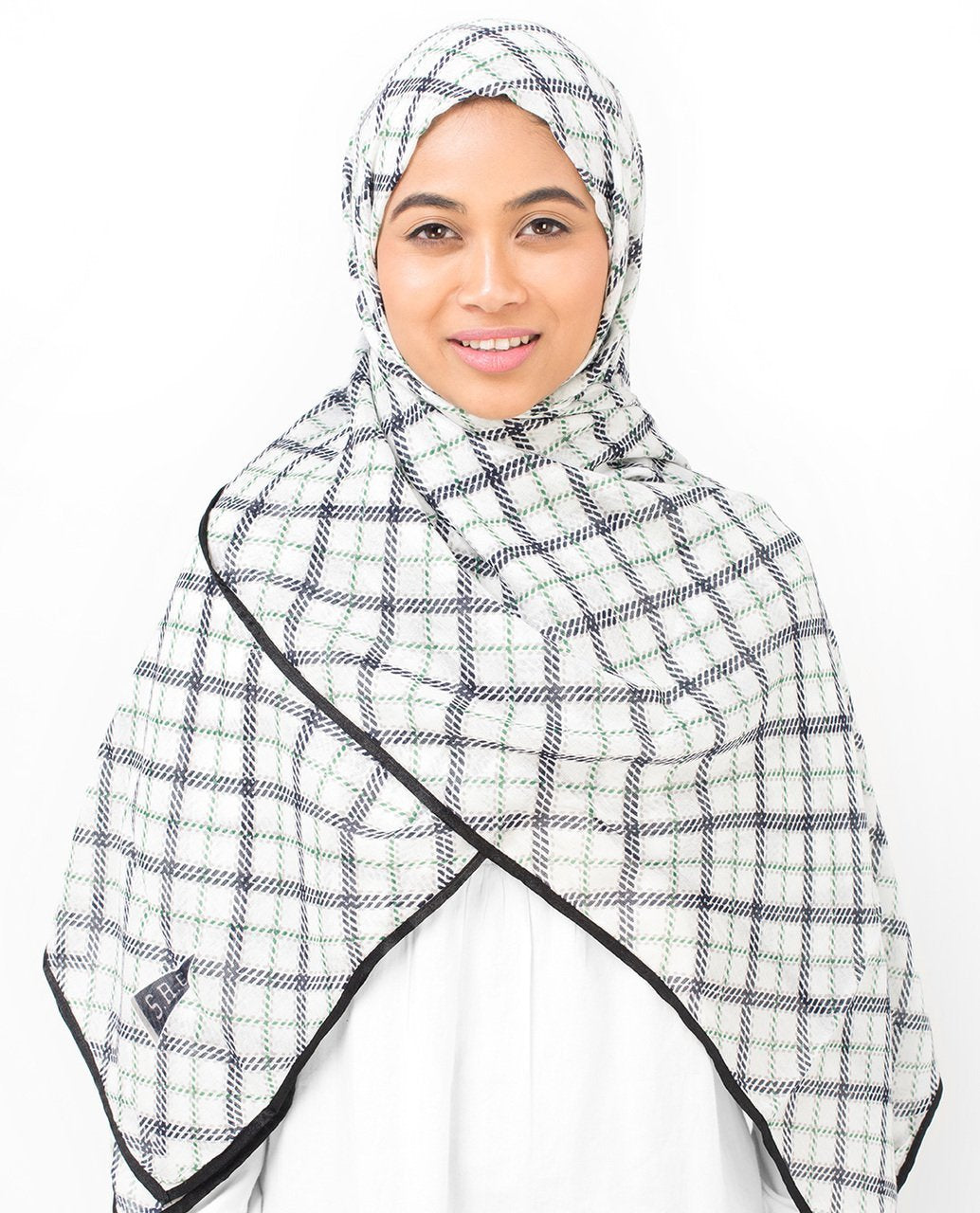 Check Motif Viscose Hijab Maxi