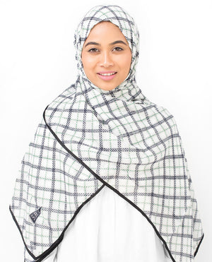 Check Motif Viscose Hijab Maxi