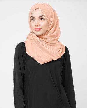 Chiffon Hijab in Evening Sand Color M Evening Sand